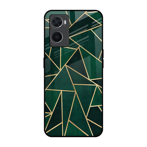 Abstract Green Oppo A76 Glass Back Cover Online