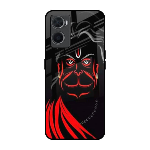 Lord Hanuman Oppo A76 Glass Back Cover Online