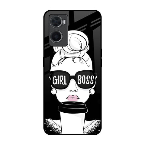 Girl Boss Oppo A76 Glass Back Cover Online