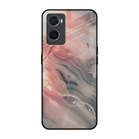 Pink And Grey Marble Oppo A76 Glass Back Cover Online