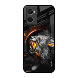 Aggressive Lion Oppo A76 Glass Back Cover Online