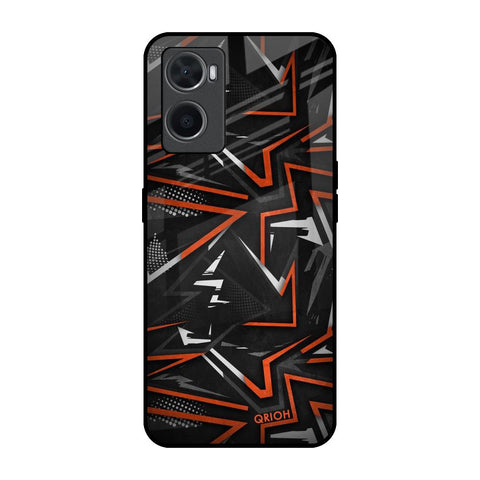 Vector Art Oppo A76 Glass Back Cover Online