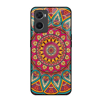 Elegant Mandala Oppo A76 Glass Back Cover Online