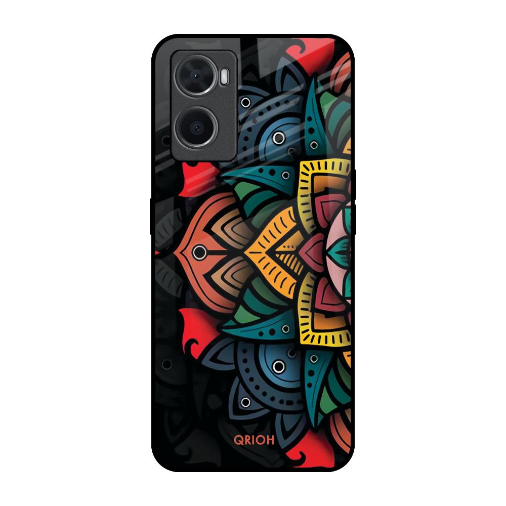 Retro Gorgeous Flower Oppo A76 Glass Back Cover Online
