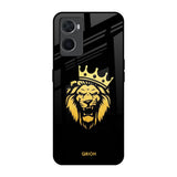 Lion The King Oppo A76 Glass Back Cover Online
