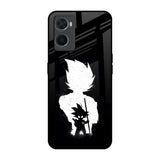 Monochrome Goku Oppo A76 Glass Back Cover Online