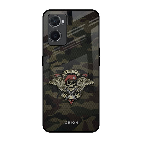 Army Warrior Oppo A76 Glass Back Cover Online