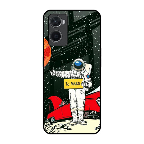 Astronaut on Mars Oppo A76 Glass Back Cover Online