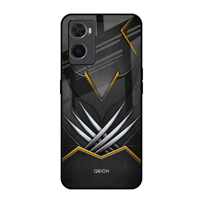 Black Warrior Oppo A76 Glass Back Cover Online