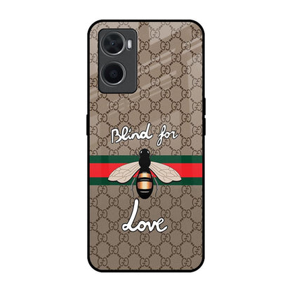 Blind For Love Oppo A76 Glass Back Cover Online
