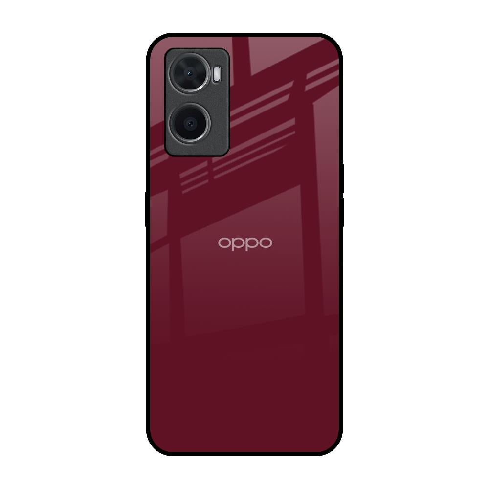 Classic Burgundy Oppo A76 Glass Back Cover Online