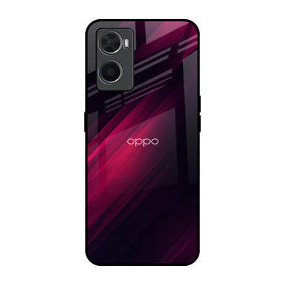 Razor Black Oppo A76 Glass Back Cover Online
