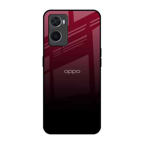 Wine Red Oppo A76 Glass Back Cover Online