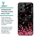 Heart Rain Fall Glass Case For Oppo A76
