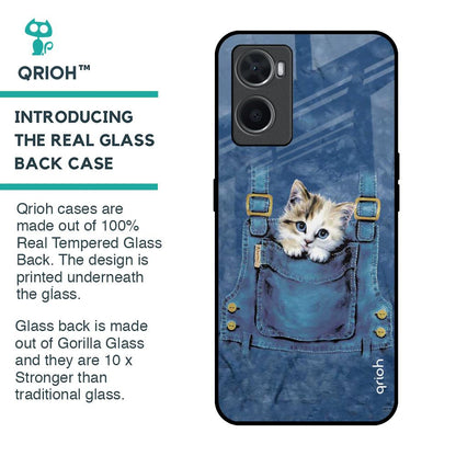 Kitty In Pocket Glass Case For Oppo A76