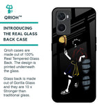 Luffy Line Art Glass Case for Oppo A76