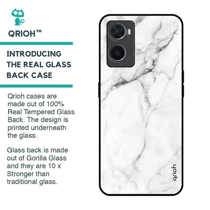 Modern White Marble Glass Case for Oppo A76