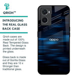 Blue Rough Abstract Glass Case for Oppo A76