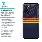 Tricolor Stripes Glass Case For Oppo A76