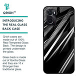 Black & Grey Gradient Glass Case For Oppo A76