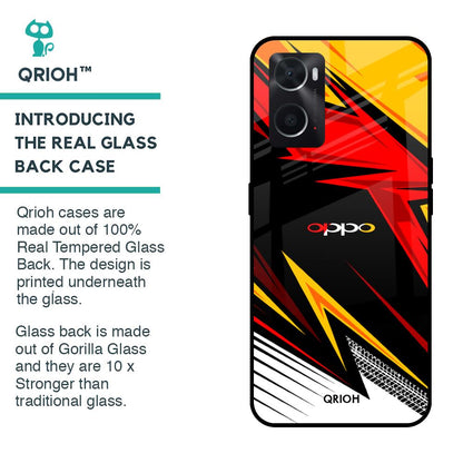 Race Jersey Pattern Glass Case For Oppo A76