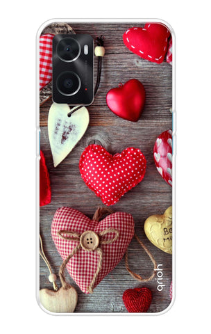 Valentine Hearts Oppo A76 Back Cover