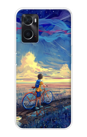 Riding Bicycle to Dreamland Oppo A76 Back Cover