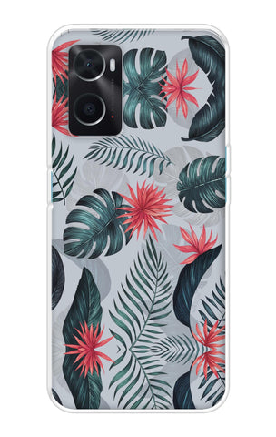 Retro Floral Leaf Oppo A76 Back Cover