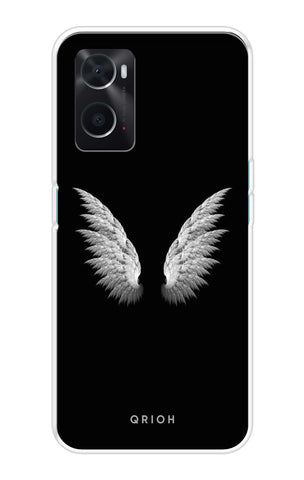 White Angel Wings Oppo A76 Back Cover