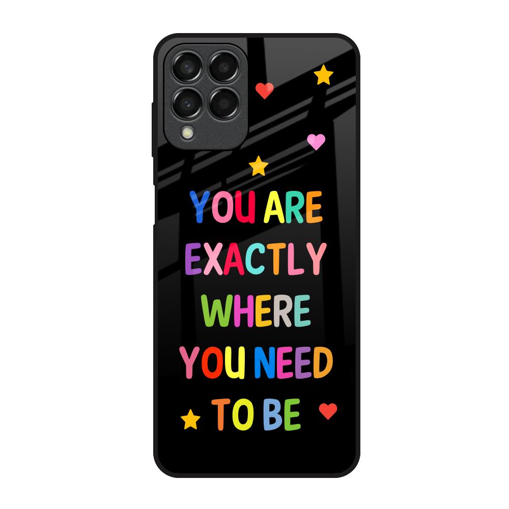 Magical Words Samsung Galaxy M33 5G Glass Back Cover Online
