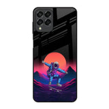 Retro Astronaut Samsung Galaxy M33 5G Glass Back Cover Online