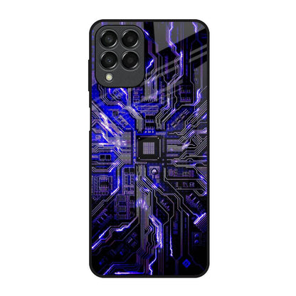 Techno Color Pattern Samsung Galaxy M33 5G Glass Back Cover Online