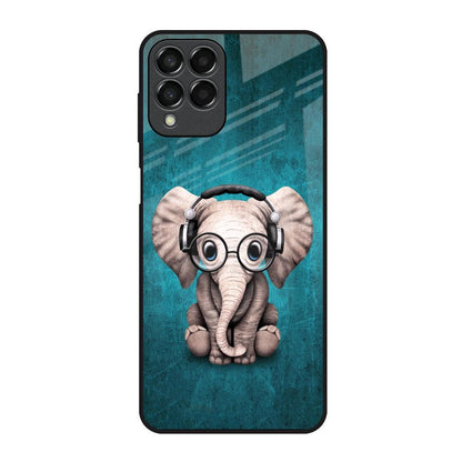 Adorable Baby Elephant Samsung Galaxy M33 5G Glass Back Cover Online