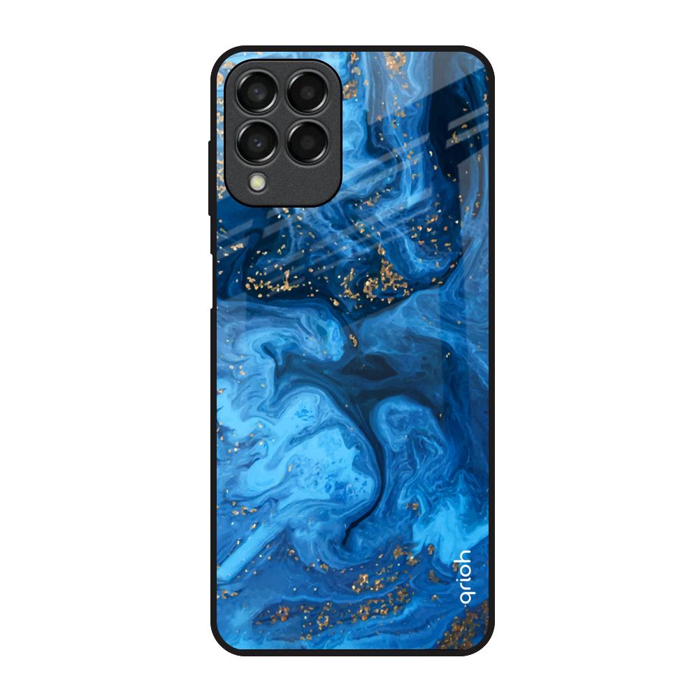 Gold Sprinkle Samsung Galaxy M33 5G Glass Back Cover Online