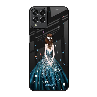 Queen Of Fashion Samsung Galaxy M33 5G Glass Back Cover Online