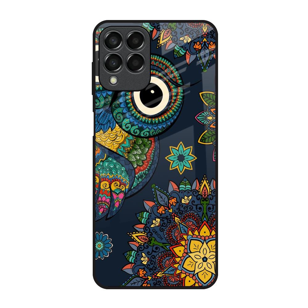 Owl Art Samsung Galaxy M33 5G Glass Back Cover Online