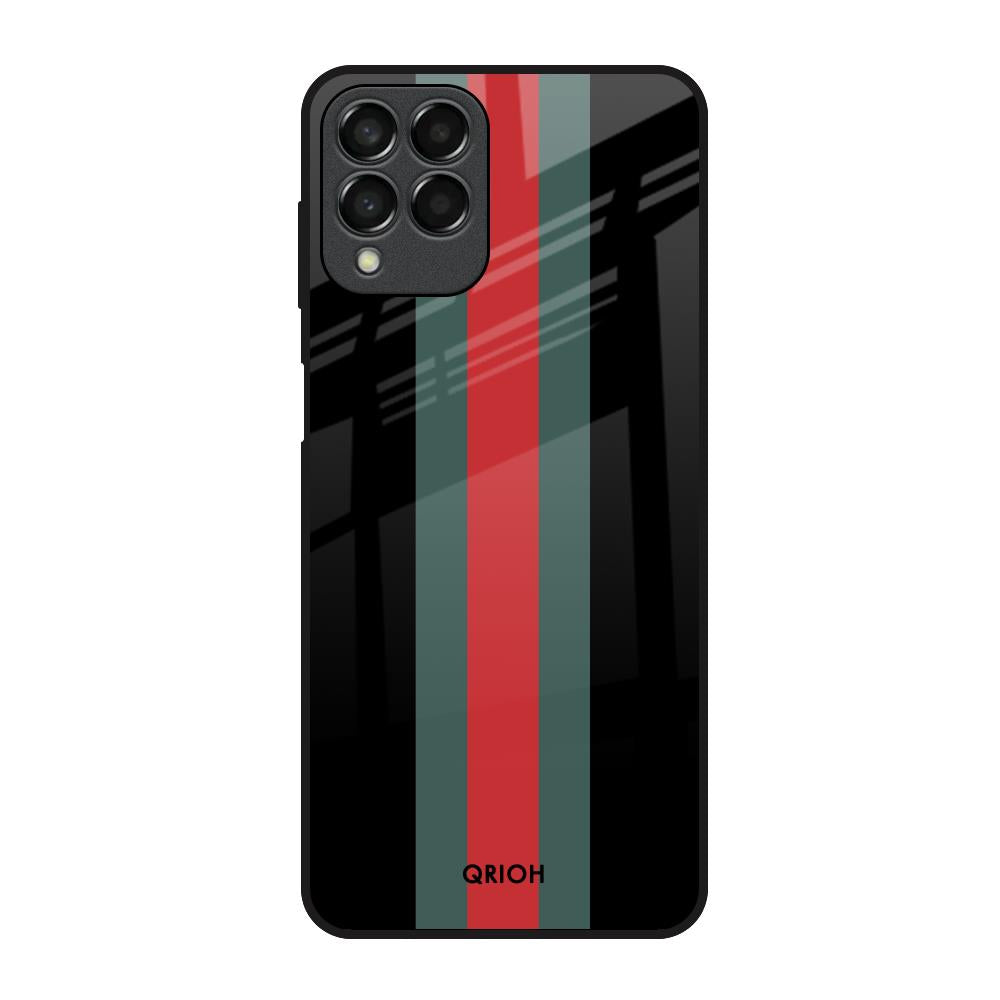 Vertical Stripes Samsung Galaxy M33 5G Glass Back Cover Online