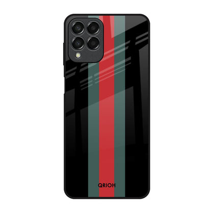 Vertical Stripes Samsung Galaxy M33 5G Glass Back Cover Online