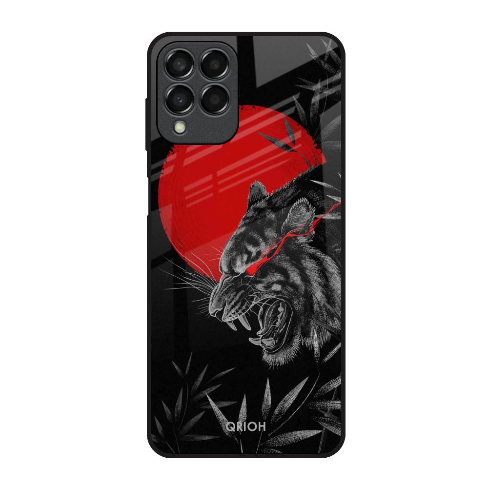 Red Moon Tiger Samsung Galaxy M33 5G Glass Back Cover Online