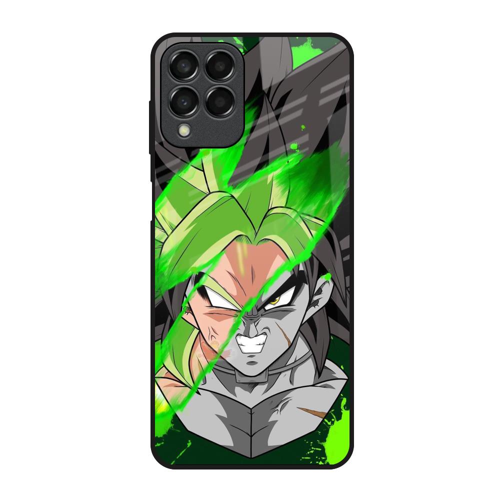Anime Green Splash Samsung Galaxy M33 5G Glass Back Cover Online