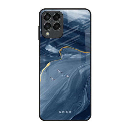 Deep Ocean Marble Samsung Galaxy M33 5G Glass Back Cover Online