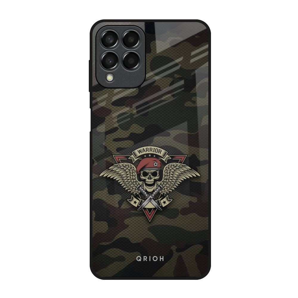 Army Warrior Samsung Galaxy M33 5G Glass Back Cover Online