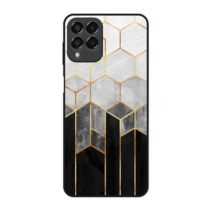 Tricolor Pattern Samsung Galaxy M33 5G Glass Back Cover Online