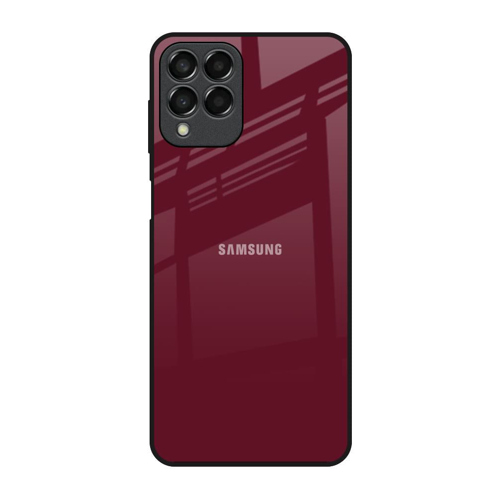 Classic Burgundy Samsung Galaxy M33 5G Glass Back Cover Online