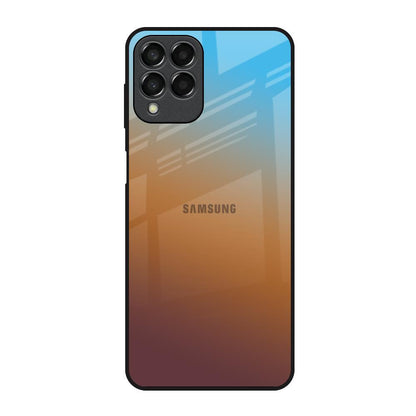 Rich Brown Samsung Galaxy M33 5G Glass Back Cover Online