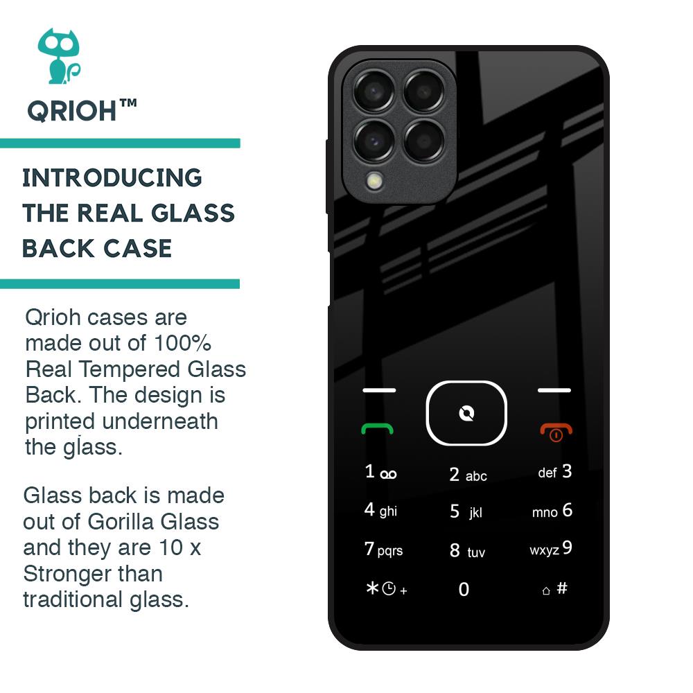 Classic Keypad Pattern Glass Case for Samsung Galaxy M33 5G