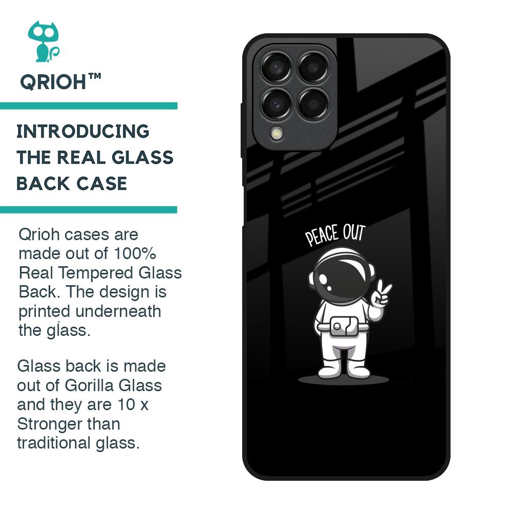 Peace Out Astro Glass Case for Samsung Galaxy M33 5G