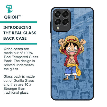 Chubby Anime Glass Case for Samsung Galaxy M33 5G