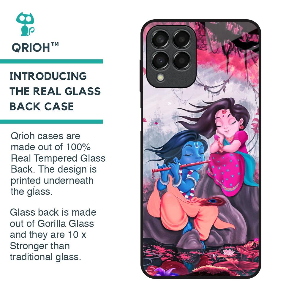 Radha Krishna Art Glass Case for Samsung Galaxy M33 5G