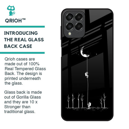 Catch the Moon Glass Case for Samsung Galaxy M33 5G